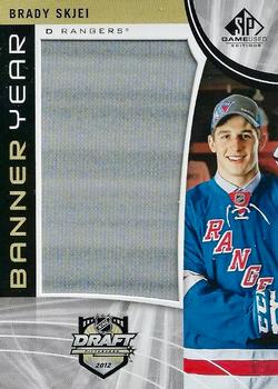 2019-20 SP Game Used - Banner Year Draft Jumbo Relics #BD12-BS Brady Skjei Front