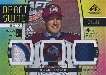 2019-20 SP Game Used - Draft Swag #DS-CM Cale Makar Front
