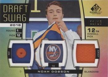 2019-20 SP Game Used - Draft Swag #DS-ND Noah Dobson Front