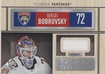2019-20 SP Game Used - Locker Essentials #LE-SB Sergei Bobrovsky Front