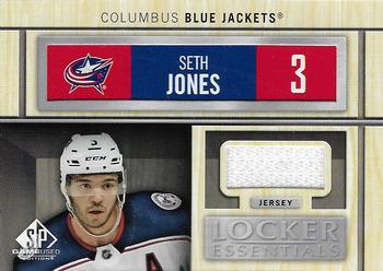 2019-20 SP Game Used - Locker Essentials #LE-SJ Seth Jones Front