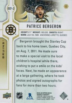 2019-20 Upper Deck - Day With the Cup Flashbacks #DCF-2 Patrice Bergeron Back