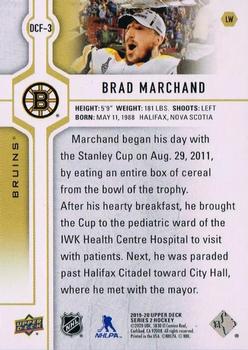 2019-20 Upper Deck - Day With the Cup Flashbacks #DCF-3 Brad Marchand Back