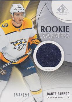 2019-20 SP Game Used - Rookie Sweaters #RS-DF Dante Fabbro Front