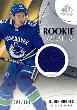 2019-20 SP Game Used - Rookie Sweaters #RS-QH Quinn Hughes Front