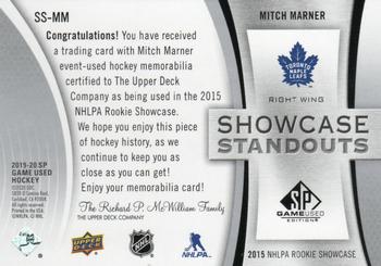 2019-20 SP Game Used - Showcase Standouts Jersey #SS-MM Mitch Marner Back