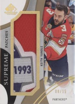 2019-20 SP Game Used - Supreme Jumbo Relics #PA-KY Keith Yandle Front