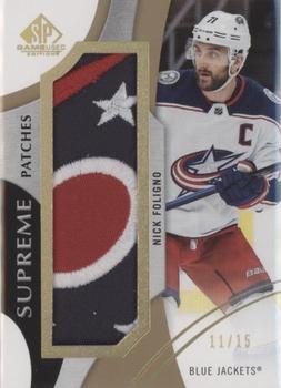 2019-20 SP Game Used - Supreme Jumbo Relics #PA-NF Nick Foligno Front