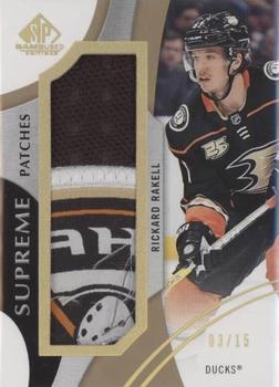 2019-20 SP Game Used - Supreme Jumbo Relics #PA-RR Rickard Rakell Front
