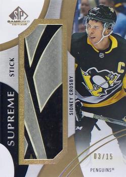 2019-20 SP Game Used - Supreme Jumbo Relics #PA-SC Sidney Crosby Front