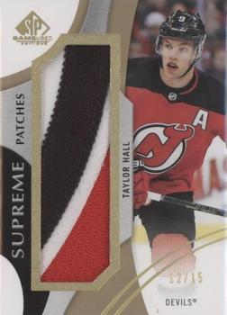 2019-20 SP Game Used - Supreme Jumbo Relics #PA-TH Taylor Hall Front