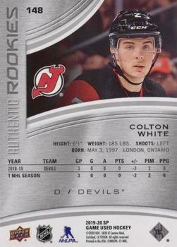 2019-20 SP Game Used - Rainbow #148 Colton White Back