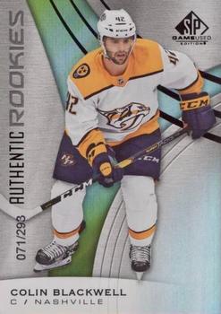 2019-20 SP Game Used - Rainbow #161 Colin Blackwell Front