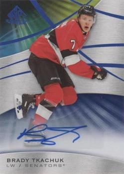 2019-20 SP Game Used - Blue Autographs #8 Brady Tkachuk Front