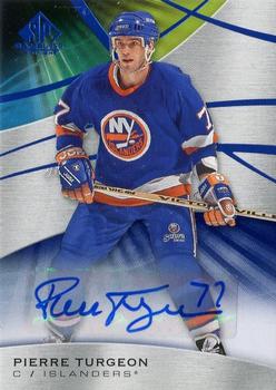 2019-20 SP Game Used - Blue Autographs #15 Pierre Turgeon Front