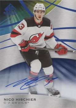 2019-20 SP Game Used - Blue Autographs #62 Nico Hischier Front