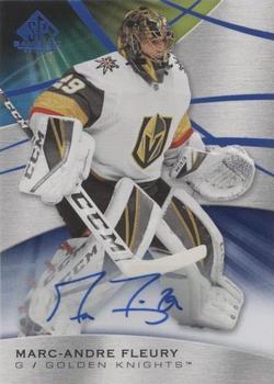 2019-20 SP Game Used - Blue Autographs #84 Marc-Andre Fleury Front