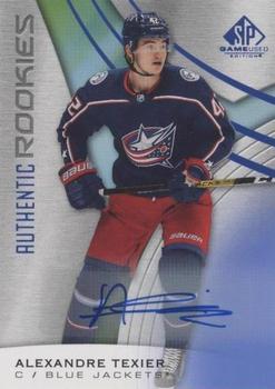 2019-20 SP Game Used - Blue Autographs #144 Alexandre Texier Front