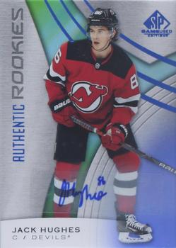2019-20 SP Game Used - Blue Autographs #200 Jack Hughes Front