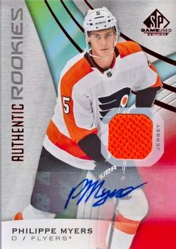 2019-20 SP Game Used - Red Autograph Jersey #119 Philippe Myers Front