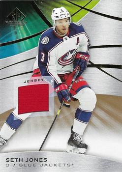 2019-20 SP Game Used - Gold Jersey Relics #17 Seth Jones Front
