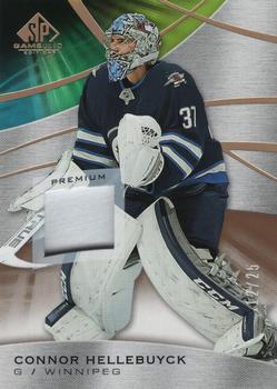 2019-20 SP Game Used - Gold Spectrum Premium Materials #11 Connor Hellebuyck Front