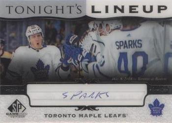 2019-20 SP Game Used - Tonight's Lineup #TL-ML2 Garret Sparks Front