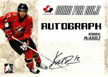 2007 In The Game Going For Gold - Autographs #13 Kenndal McArdle Front