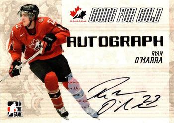 2007 In The Game Going For Gold - Autographs #19 Ryan O'Marra Front