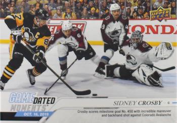2019-20 Upper Deck Game Dated Moments #8 Sidney Crosby Front