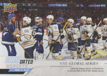 2019-20 Upper Deck Game Dated Moments #17 NHL Global Series Front