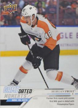2019-20 Upper Deck Game Dated Moments #21 Morgan Frost Front