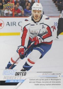 2019-20 Upper Deck Game Dated Moments #46 John Carlson Front