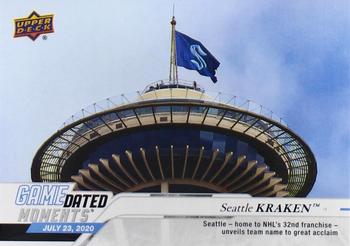 2019-20 Upper Deck Game Dated Moments #95 Seattle Kraken Front