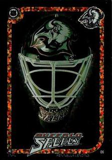 1996 Peninsula Vending NHL Goalie Mask Stickers #06 Buffalo Sabres Front