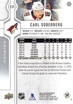 2019-20 SP Authentic - 2019-20 Upper Deck Update #511 Carl Soderberg Back