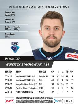 2019-20 Playercards Update (DEL) #410 Wojciech Stachowiak Back