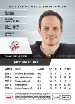 2019-20 Playercards Update (DEL) #426 Jack Skille Back