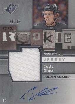 2019-20 SPx - 2009-10 Retro Rookie Autographed Jersey #09-CG Cody Glass Front