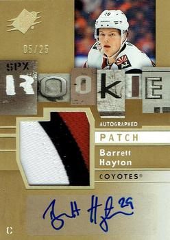 2019-20 SPx - 2009-10 Retro Rookie Autographed Patch #09-BH Barrett Hayton Front