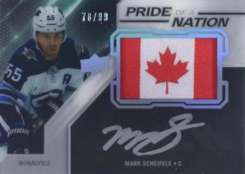 2019-20 SPx - UD Black Pride of a Nation Auto Manufactured Patch #PNA-MS Mark Scheifele Front