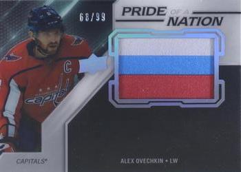 2019-20 SPx - UD Black Pride of a Nation Manufactured Patch #PN-AO Alex Ovechkin Front