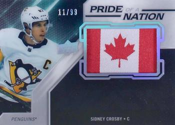 2019-20 SPx - UD Black Pride of a Nation Manufactured Patch #PN-SC Sidney Crosby Front