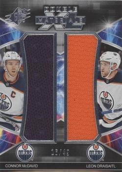 2019-20 SPx - Double XL Duos Materials #XD-MD Connor McDavid / Leon Draisaitl Front