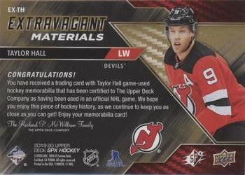 2019-20 SPx - Extravagant Materials Patch #EX-TH Taylor Hall Back