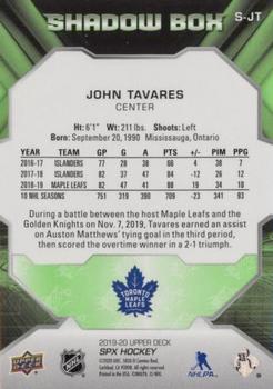 2019-20 SPx - Shadow Box Veterans #S-JT John Tavares Back