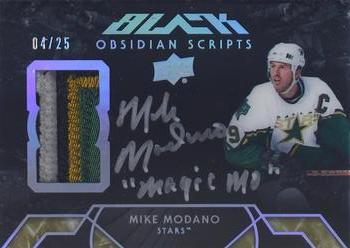 2019-20 SPx - 2018-19 UD Black Update #OS-MM Mike Modano Front