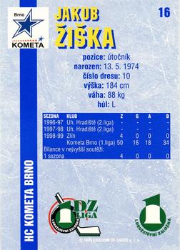 1999-00 Score 1.DZ Liga #16 Jakub Ziska Back