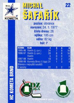 1999-00 Score 1.DZ Liga #22 Michal Safarik Back