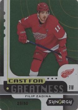 2019-20 Upper Deck Synergy - Cast for Greatness Green Achievements #CG-2 Filip Zadina Front